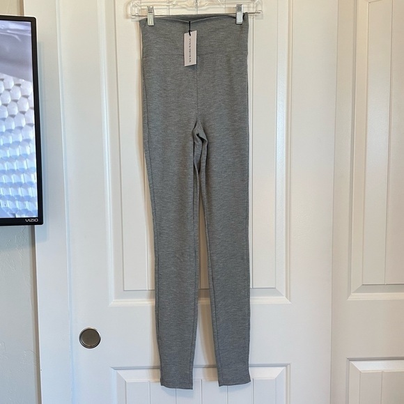 NWT WeWoreWhat waffle leggings in heather gray women’s size small casual comfy - Picture 2 of 7